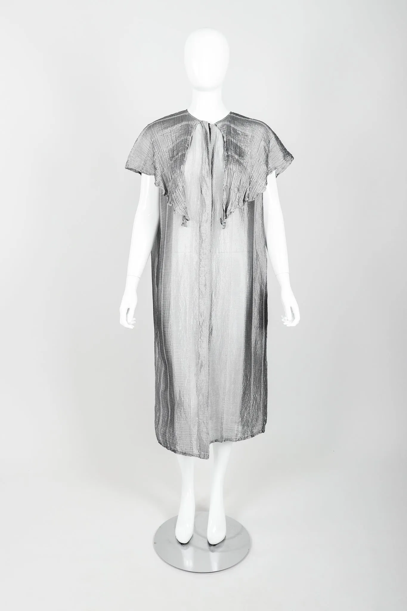 Metallic Capelet Tunic