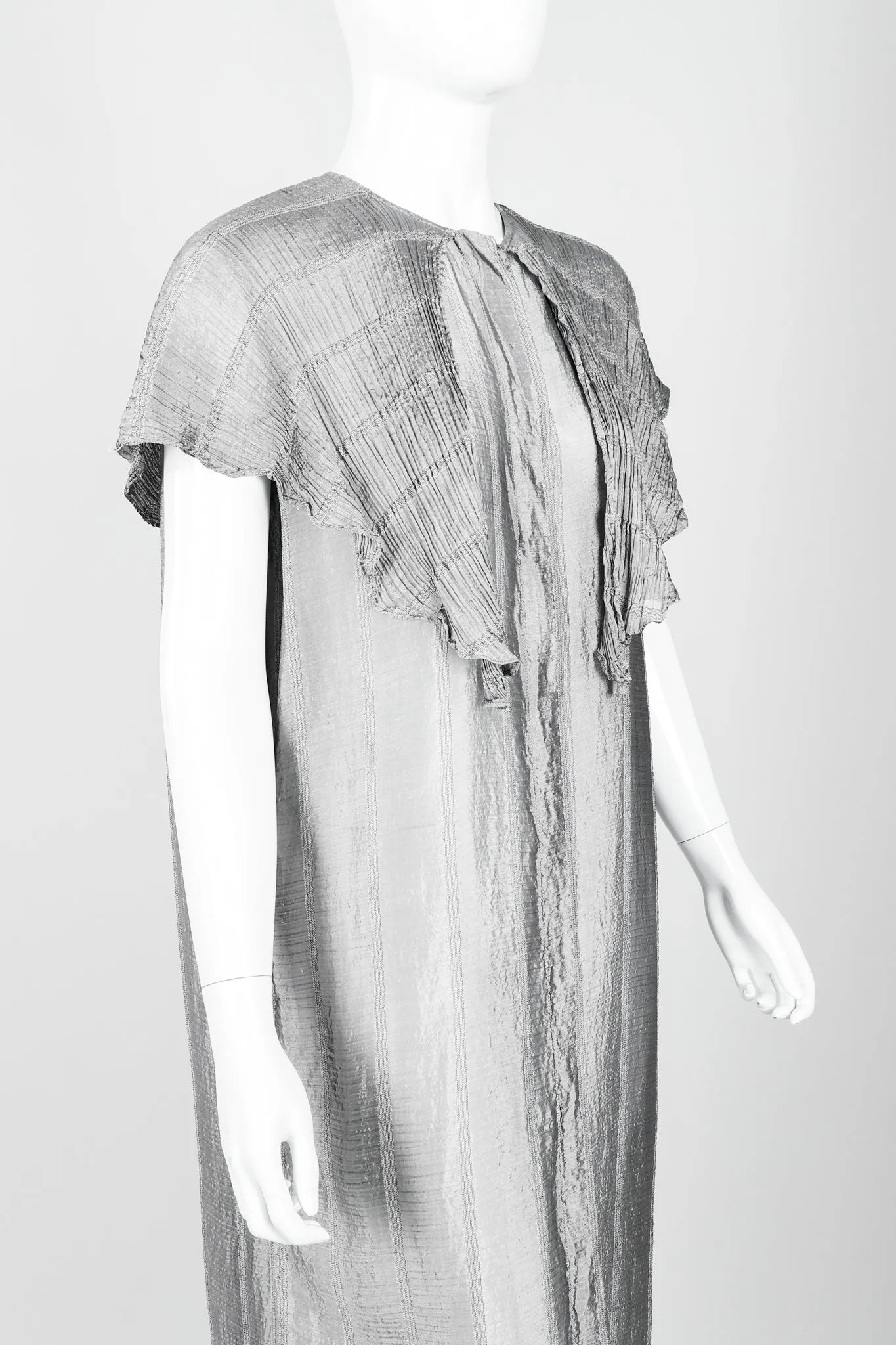 Metallic Capelet Tunic
