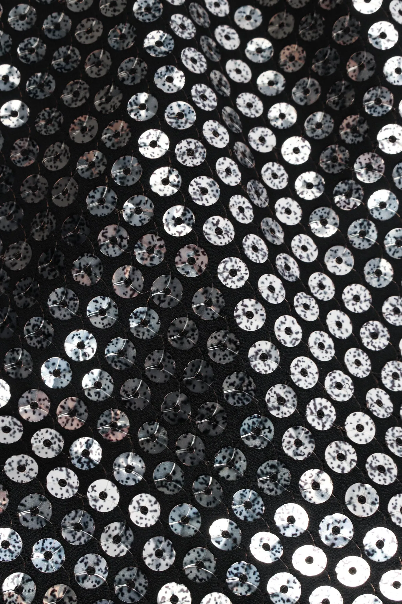Metallic Sequin Silk Dress