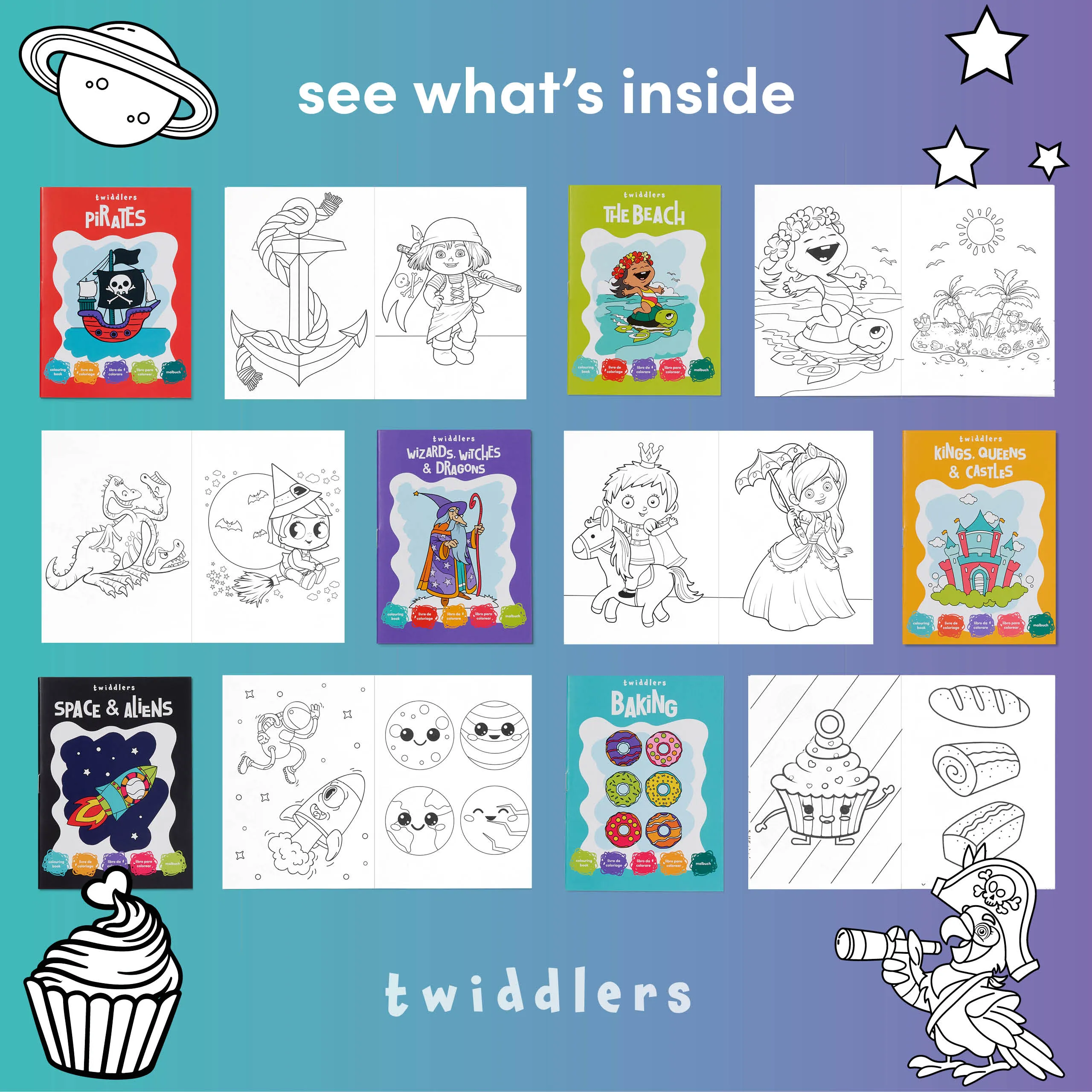 Mini Assorted Colouring Activity Books