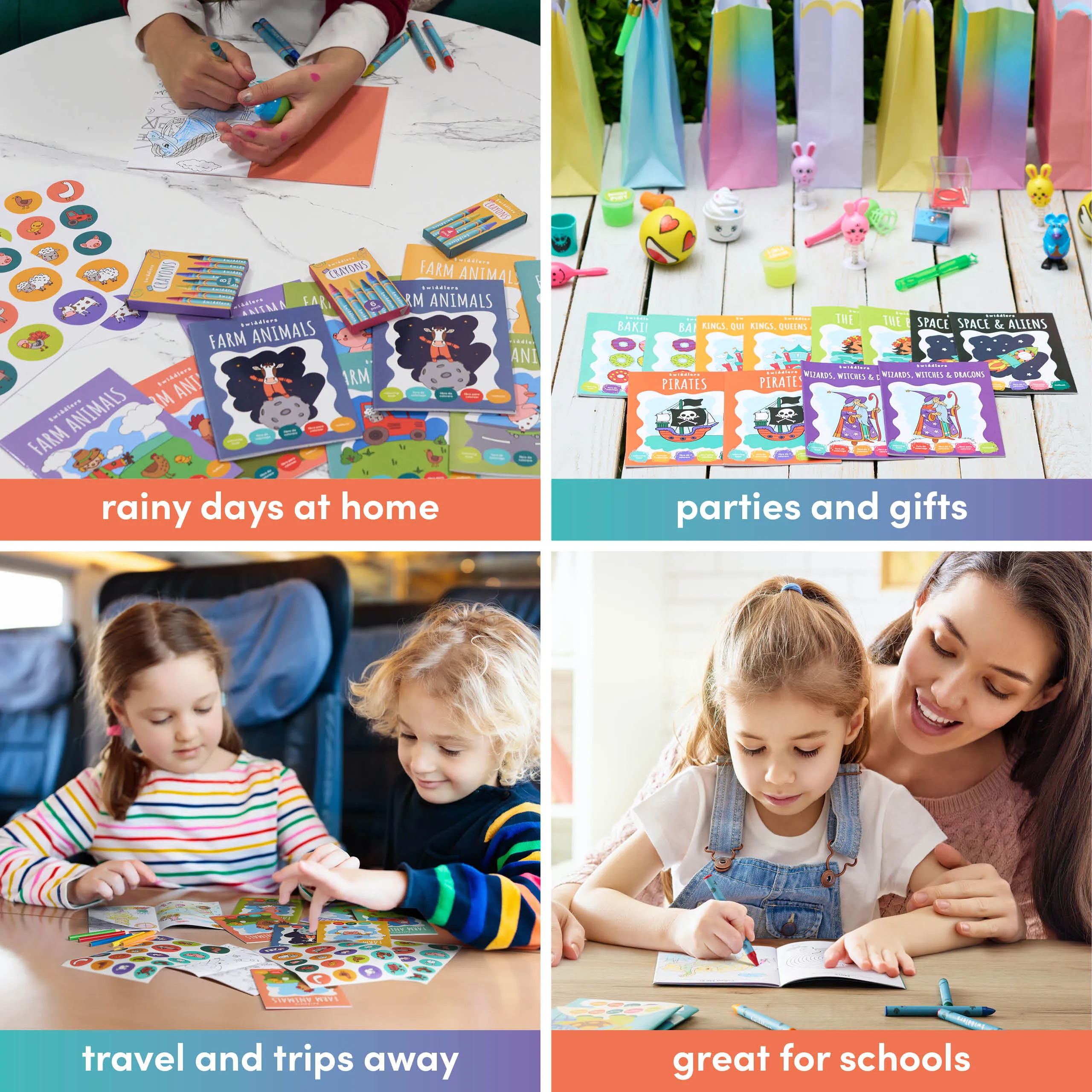 Mini Assorted Colouring Activity Books