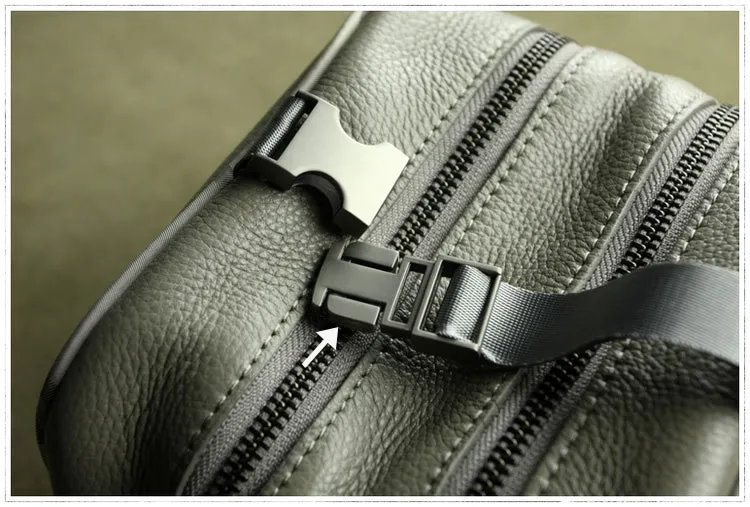 Mini Womens Leather Shoulder Bag Cube Double Zip Leather Crossbody Bag for Ladies