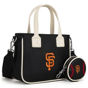 MLB-SF103  MLB San Francisco Giants Team  Tote/Crossbody with Baseball Coin Pouch