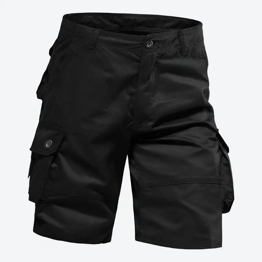 Multi-Pocket Utility Cargo Shorts