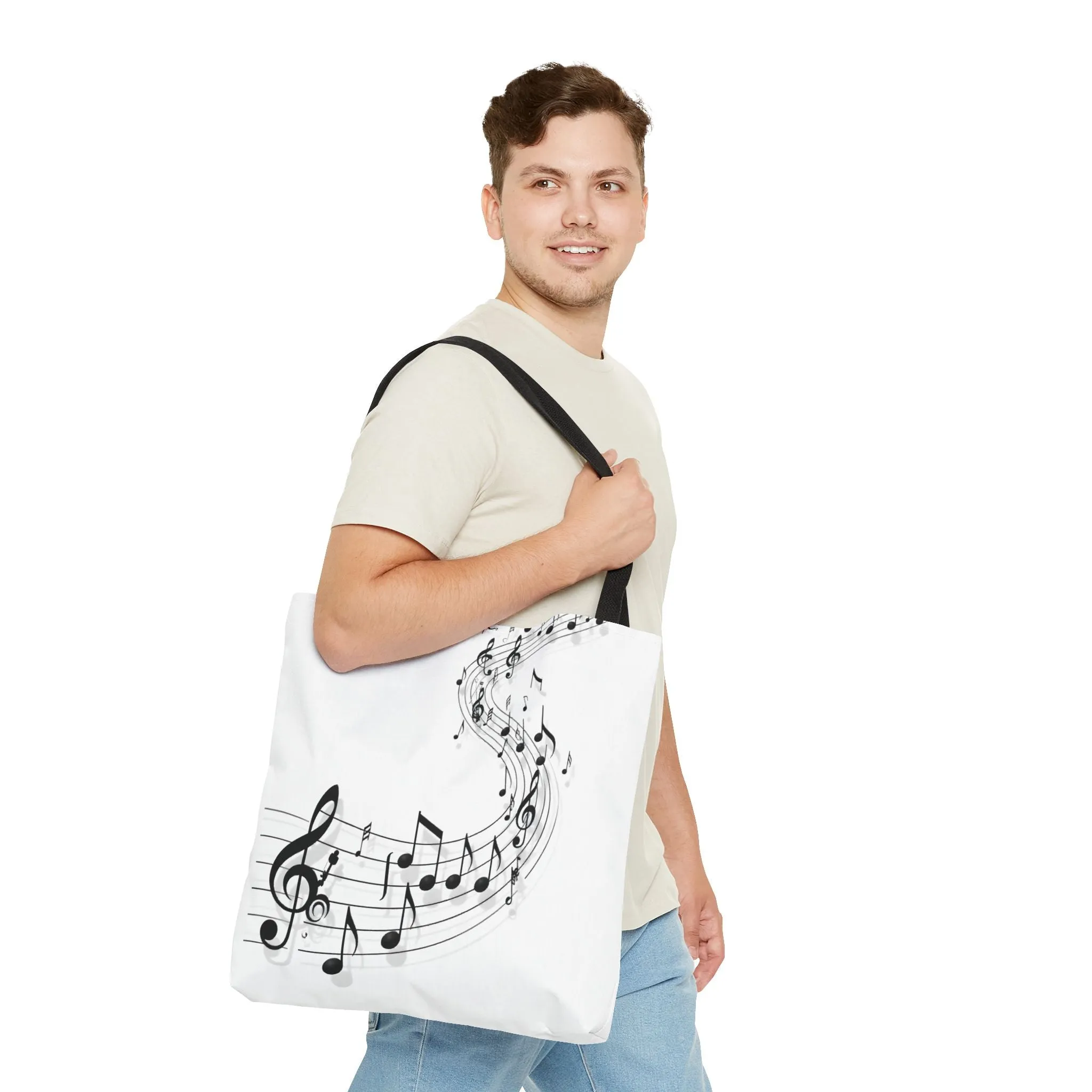 Musical Notes Tote Bag - Perfect for Music Lovers & Enthusiasts