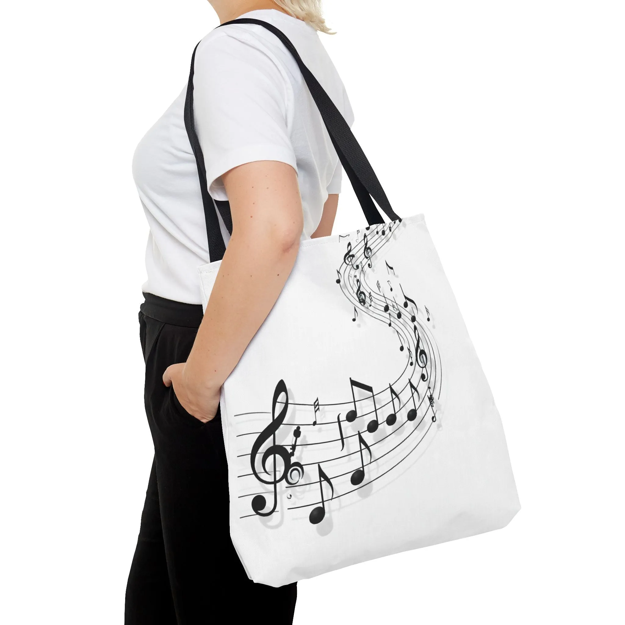 Musical Notes Tote Bag - Perfect for Music Lovers & Enthusiasts