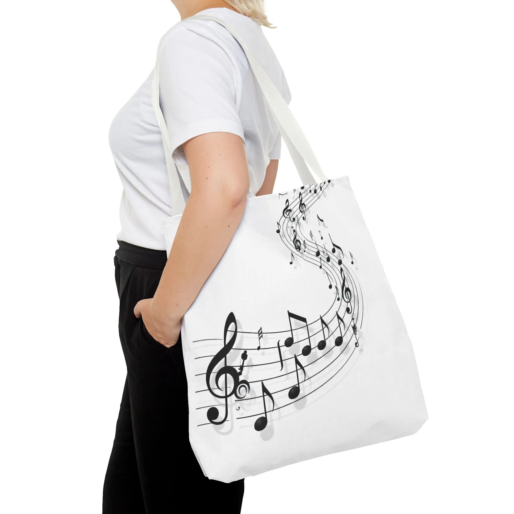 Musical Notes Tote Bag - Perfect for Music Lovers & Enthusiasts