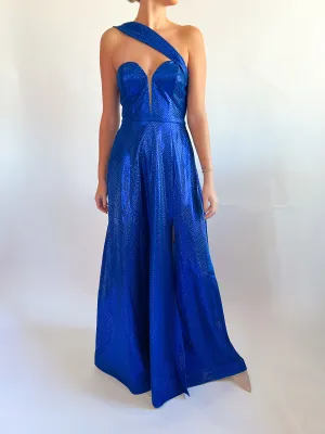 One Shoulder Sweetheart Gown
