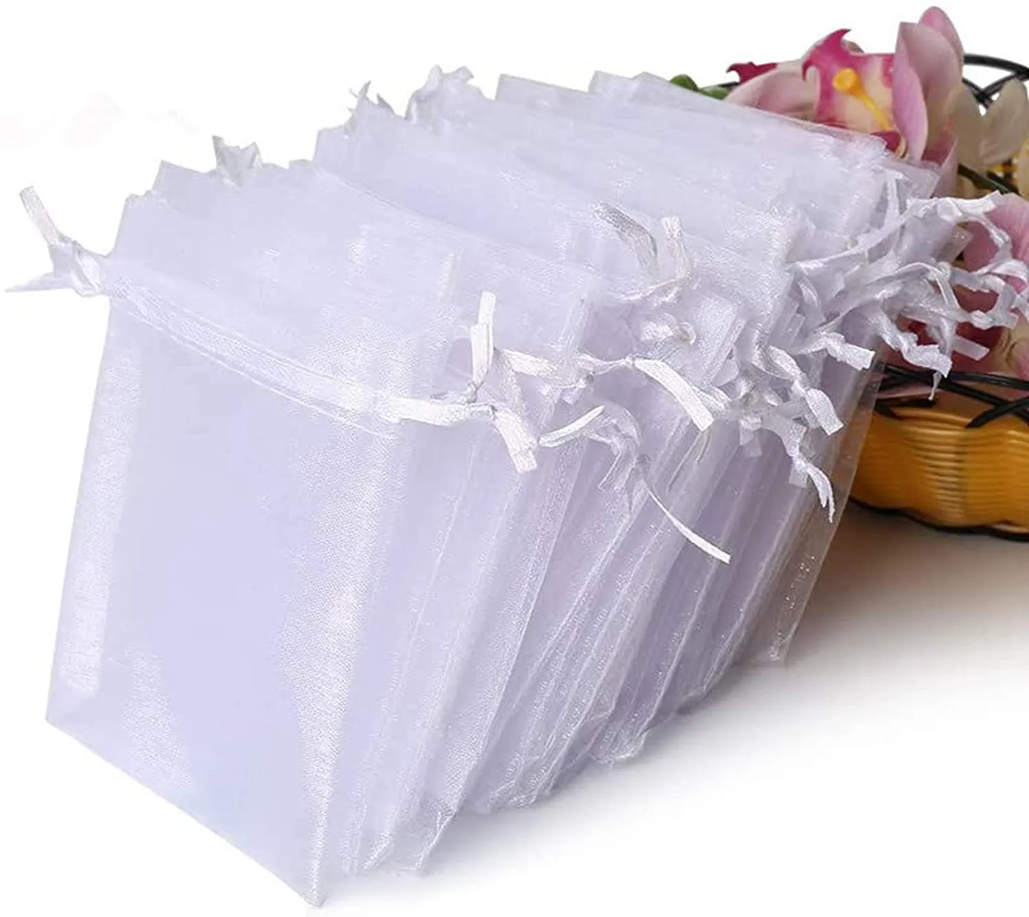 Organza Bag White - 5pk