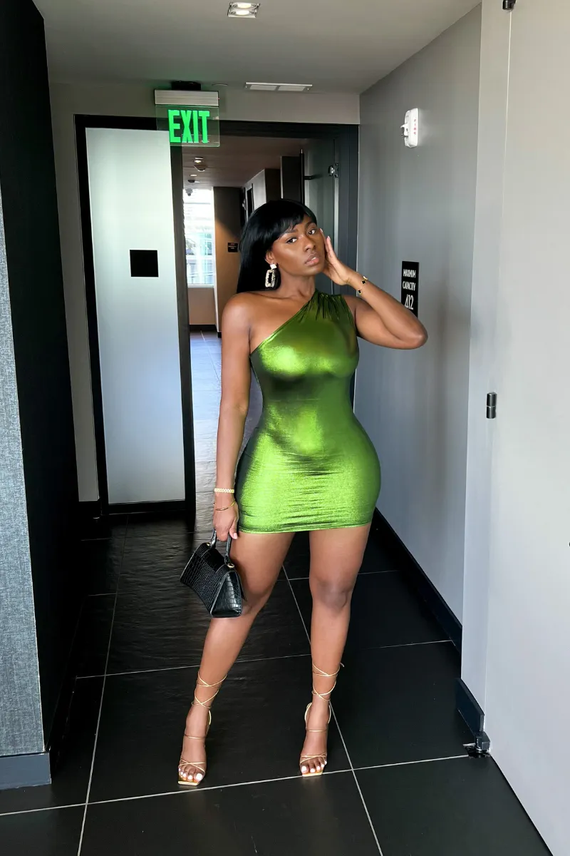 PLATINUM PRINCESS GREEN | DRESS