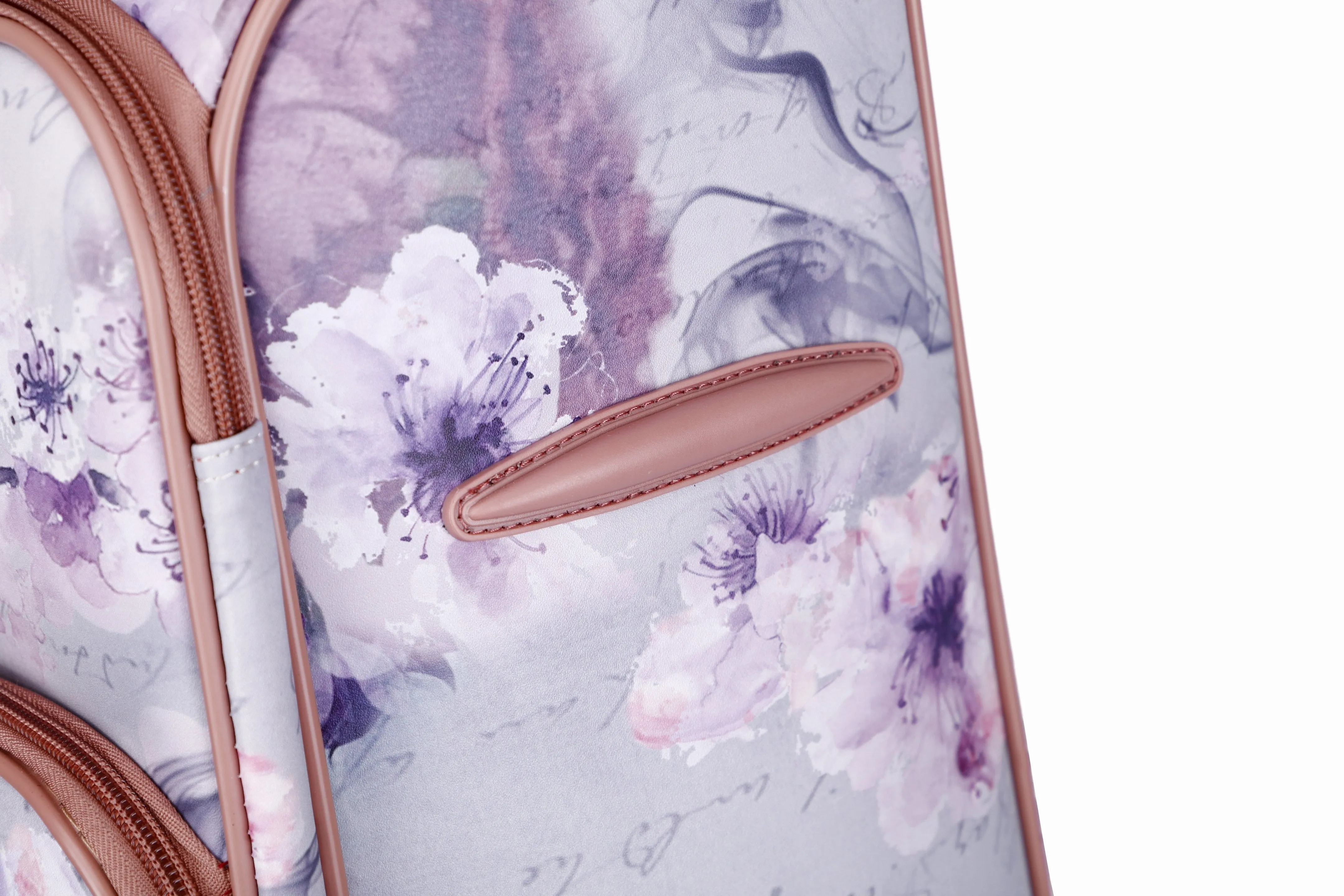 Princess Mera 3 Pcs. Vegan Luxury Fashion Carry on Luggage Set [BCL6999-8102-WA]