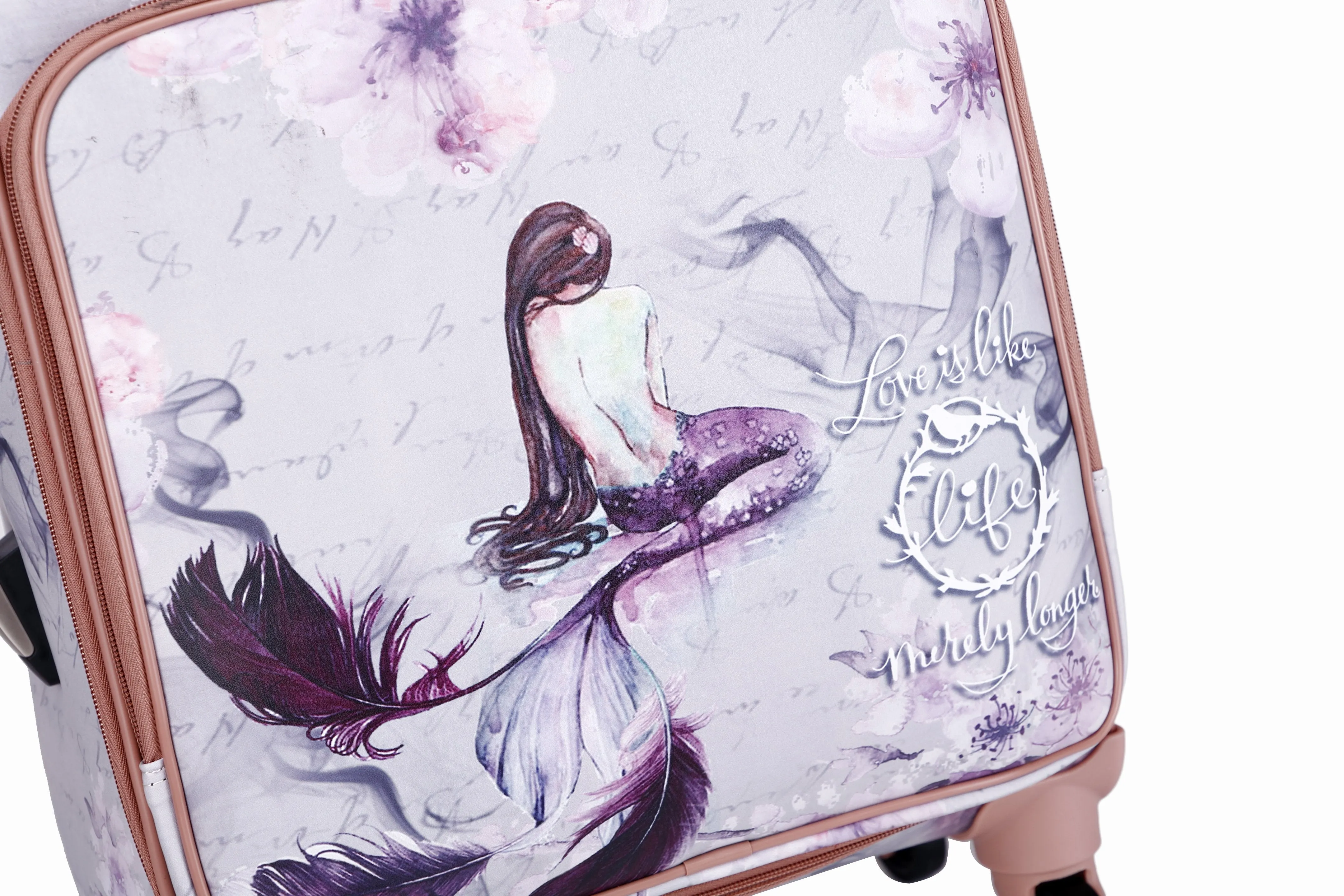 Princess Mera 3 Pcs. Vegan Luxury Fashion Carry on Luggage Set [BCL6999-8102-WA]