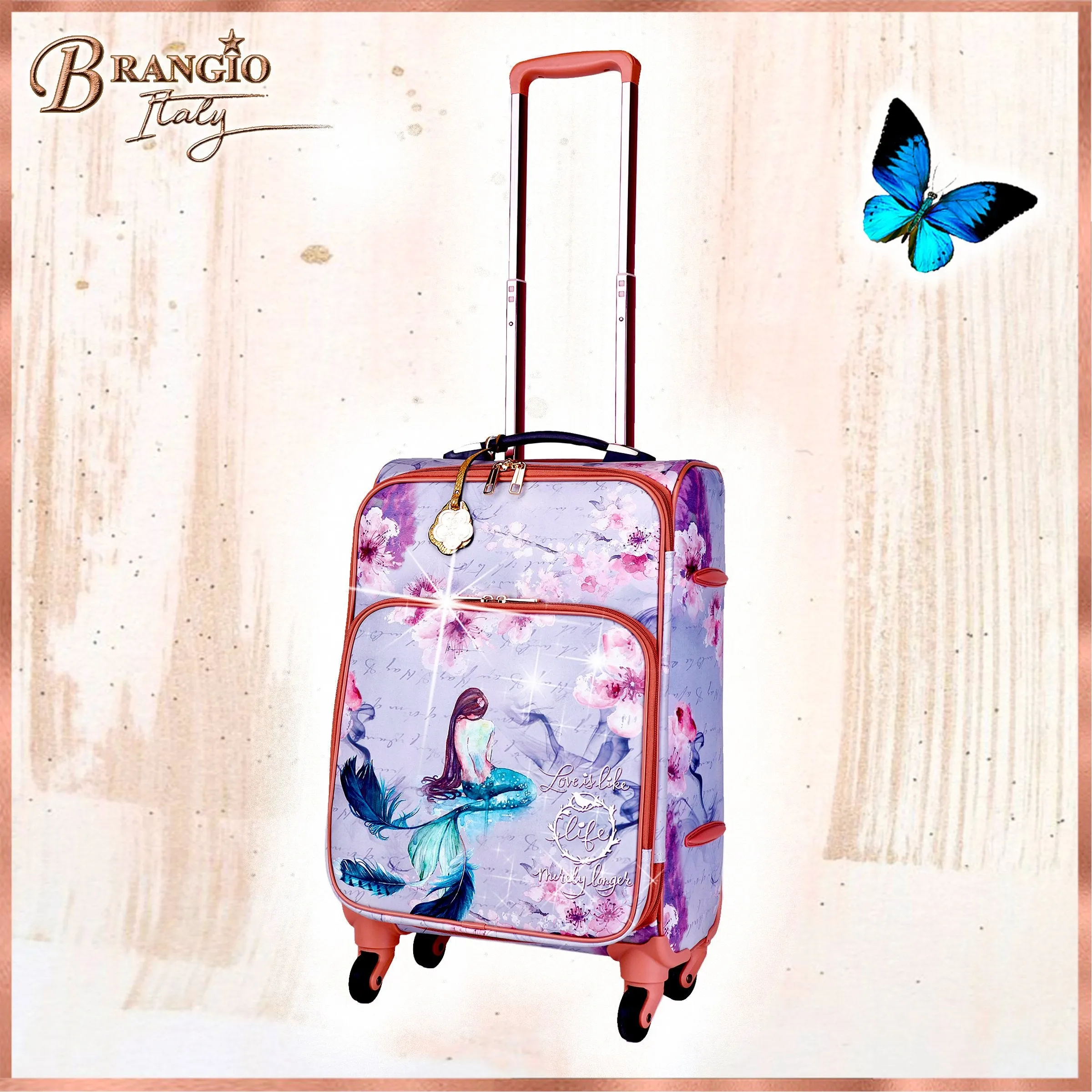 Princess Mera 3 Pcs. Vegan Luxury Fashion Carry on Luggage Set [BCL6999-8102-WA]