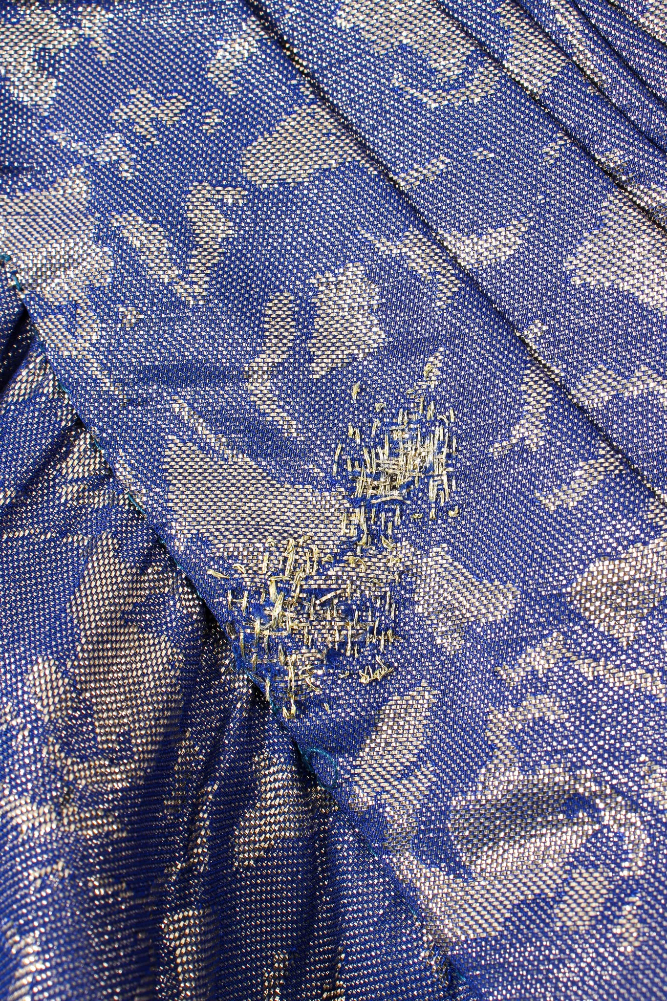 Rose Brocade Waist Wrap Dress