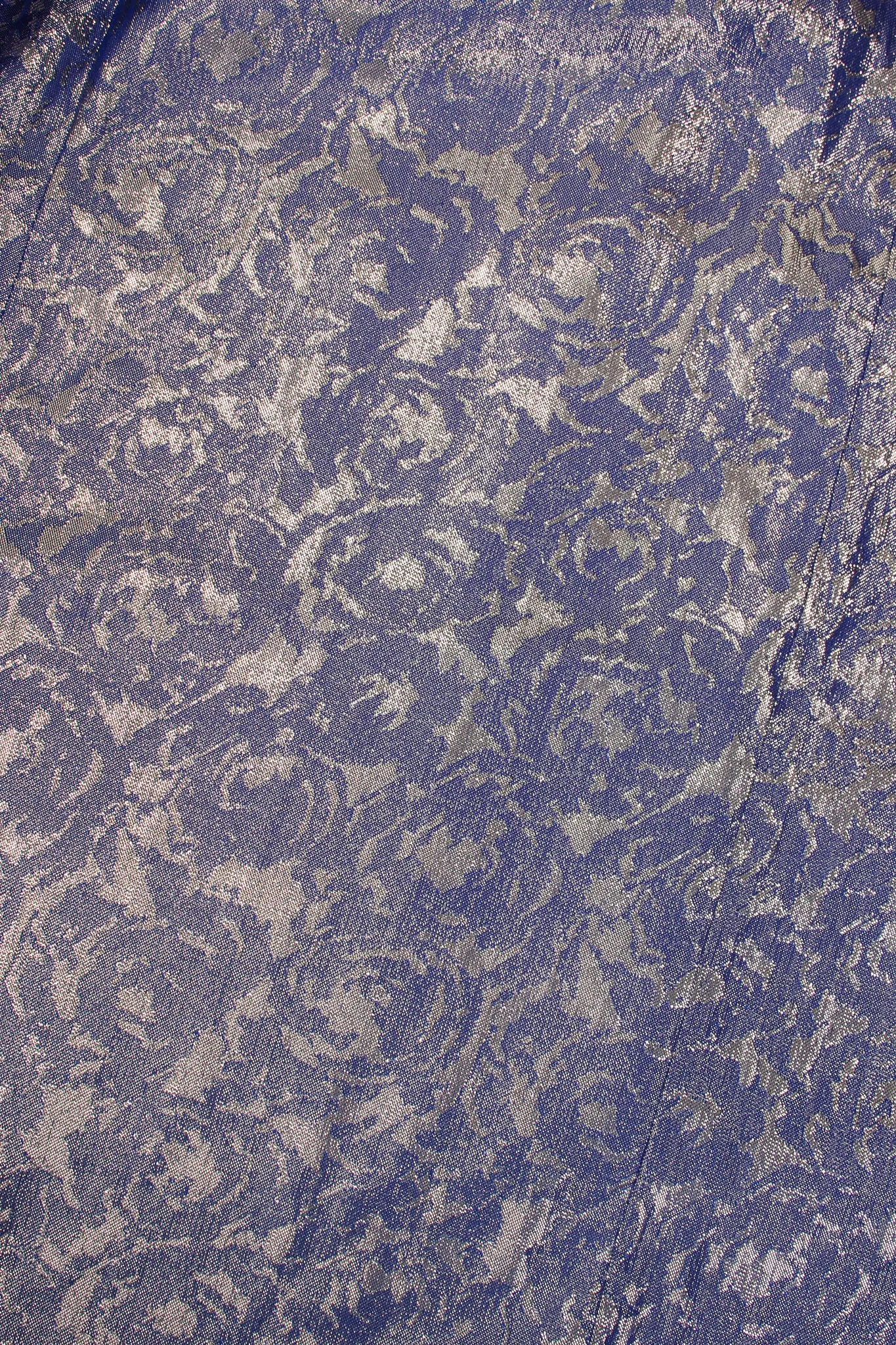 Rose Brocade Waist Wrap Dress