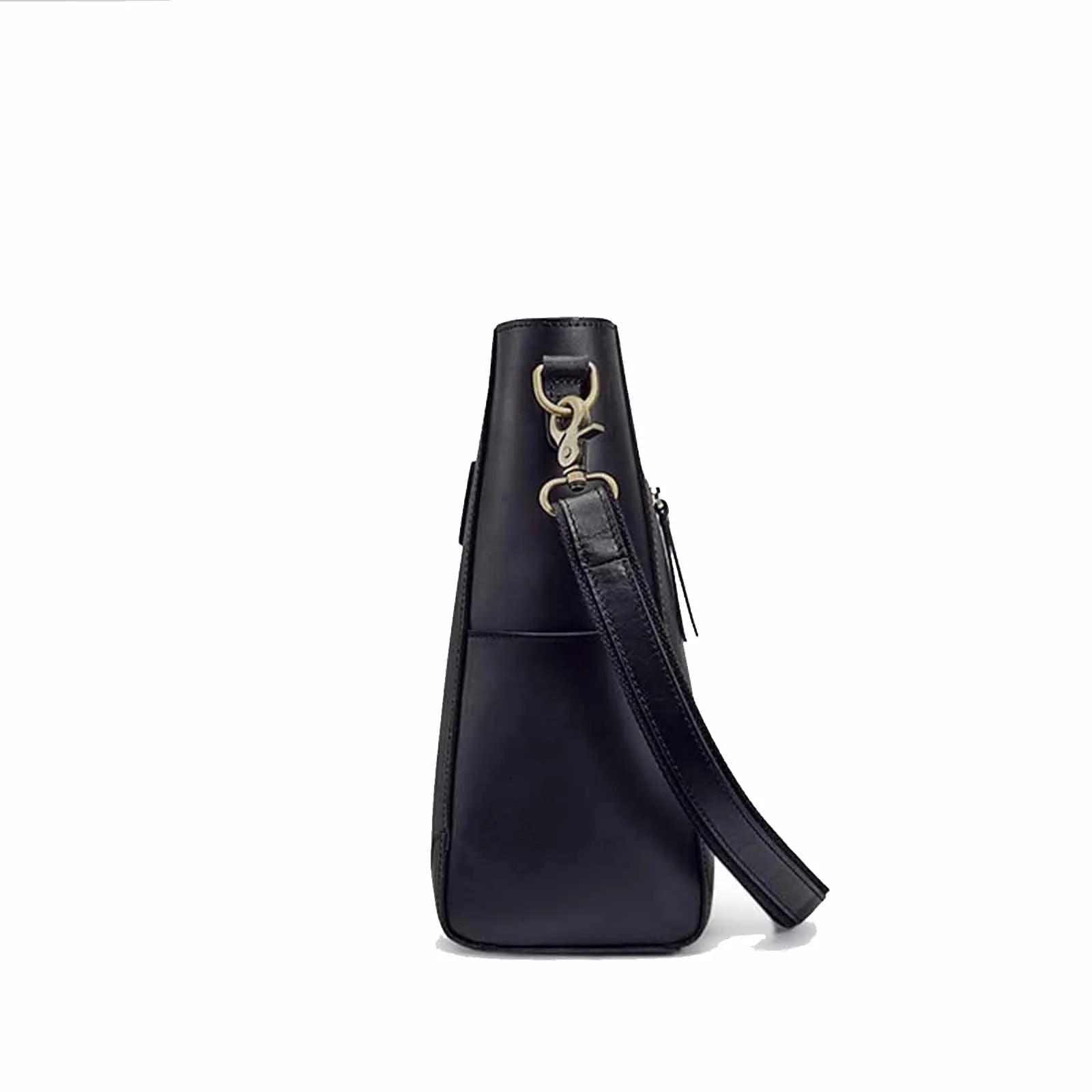 S-Zone Women Genuine Leather Bucket Bag