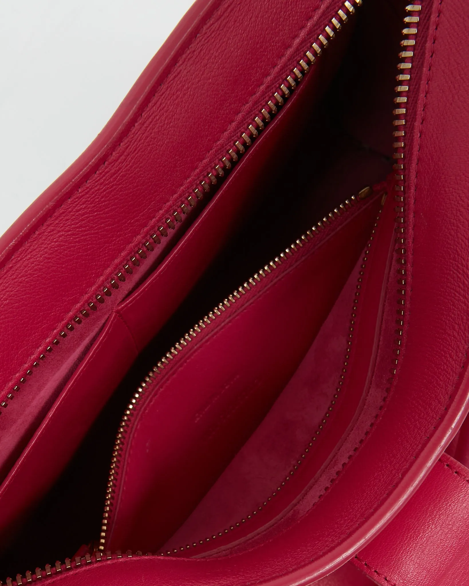 Saint Laurent Fuchsia Pink Cabas Monogram 2-Way Tote