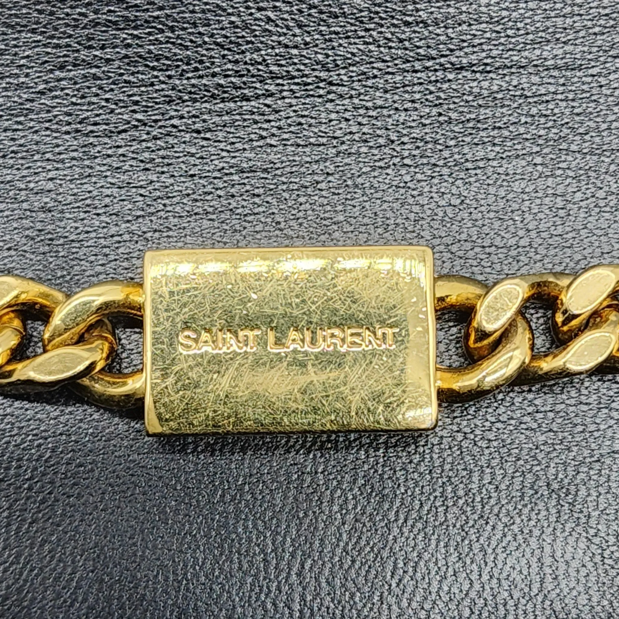 Saint Laurent Medium Kate Shoulder Bag - Python - Silver