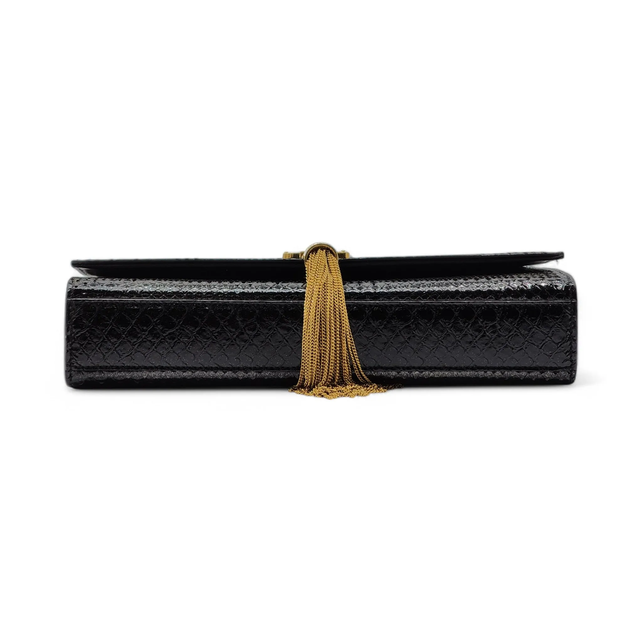 Saint Laurent Medium Kate Shoulder Bag - Python - Silver