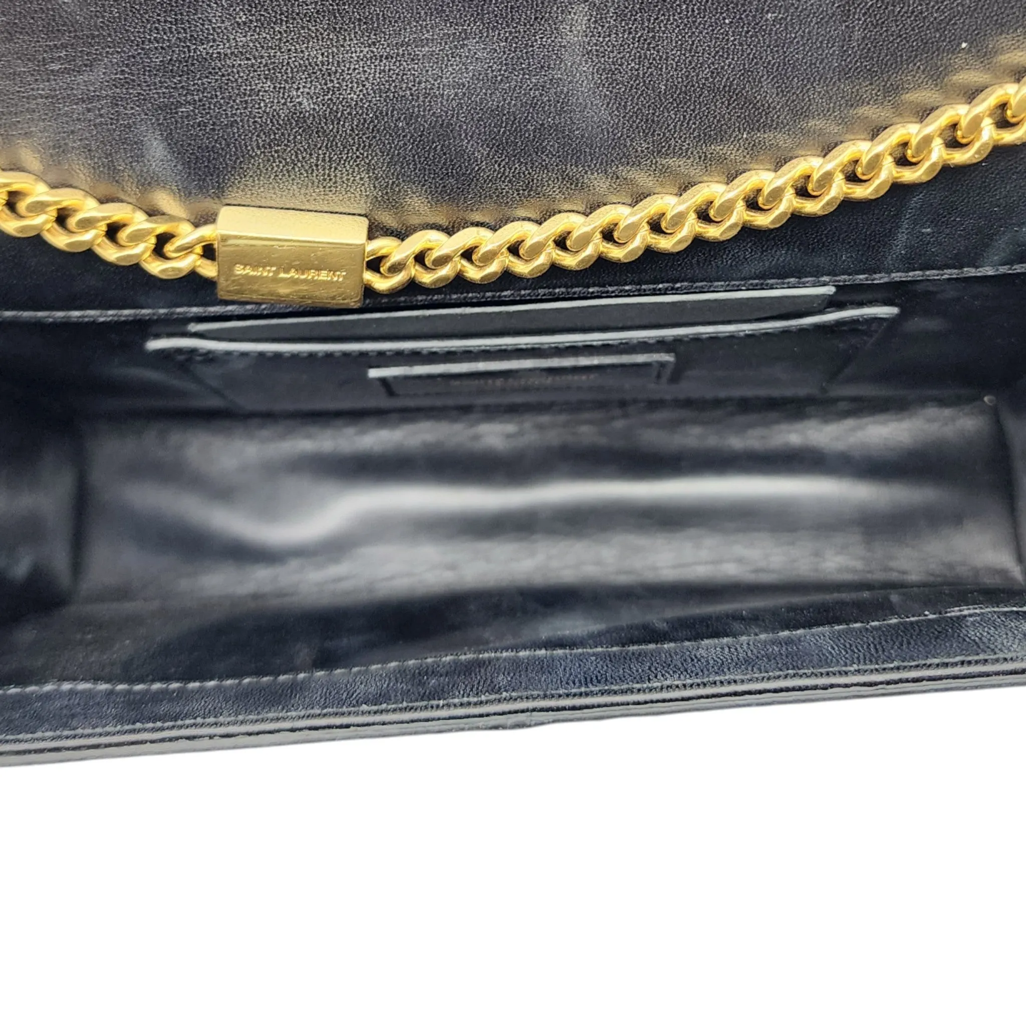 Saint Laurent Medium Kate Shoulder Bag - Python - Silver