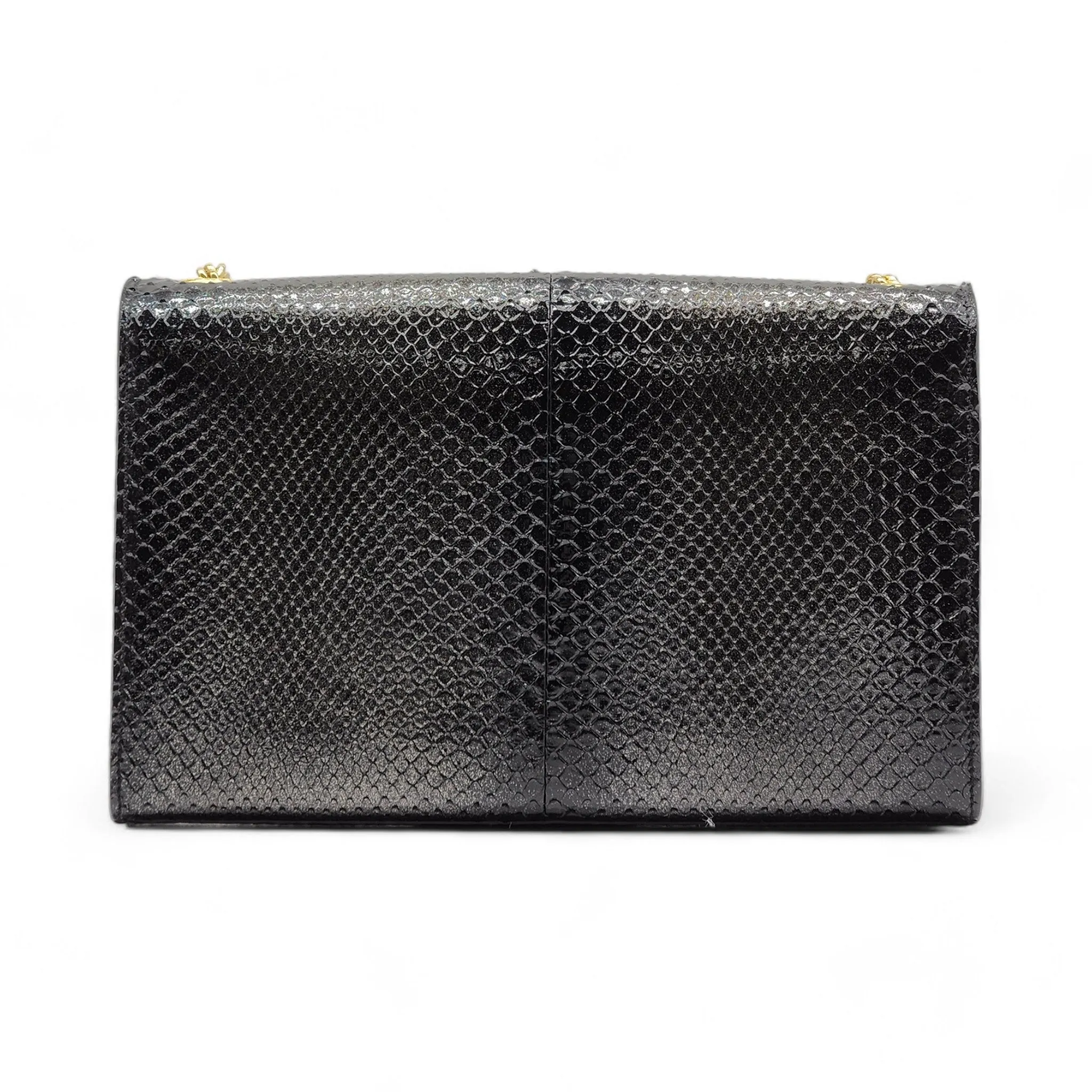 Saint Laurent Medium Kate Shoulder Bag - Python - Silver