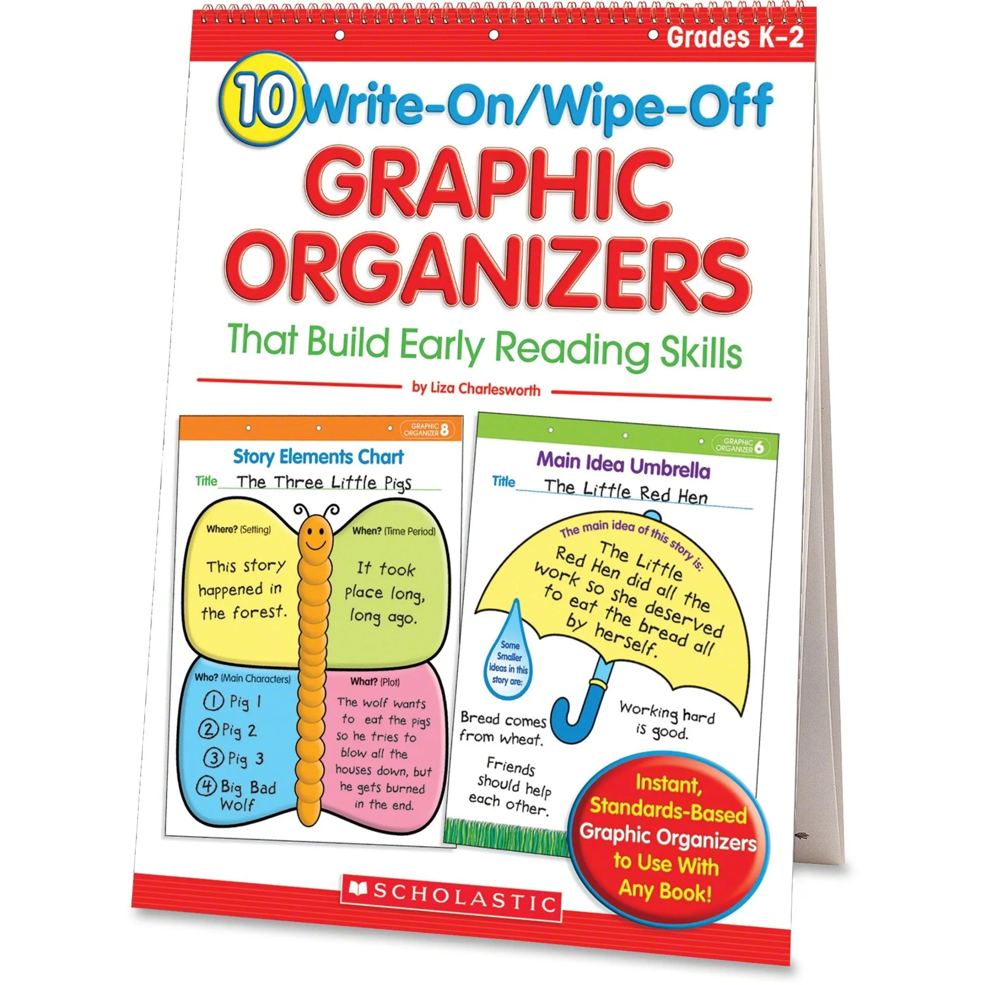 Scholastic Res. Grade K-2 Write/Wipe Reading Flip Chart