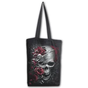 Skulls "N' Roses Bag 4 Life Canvas Long Handle Tote Bag