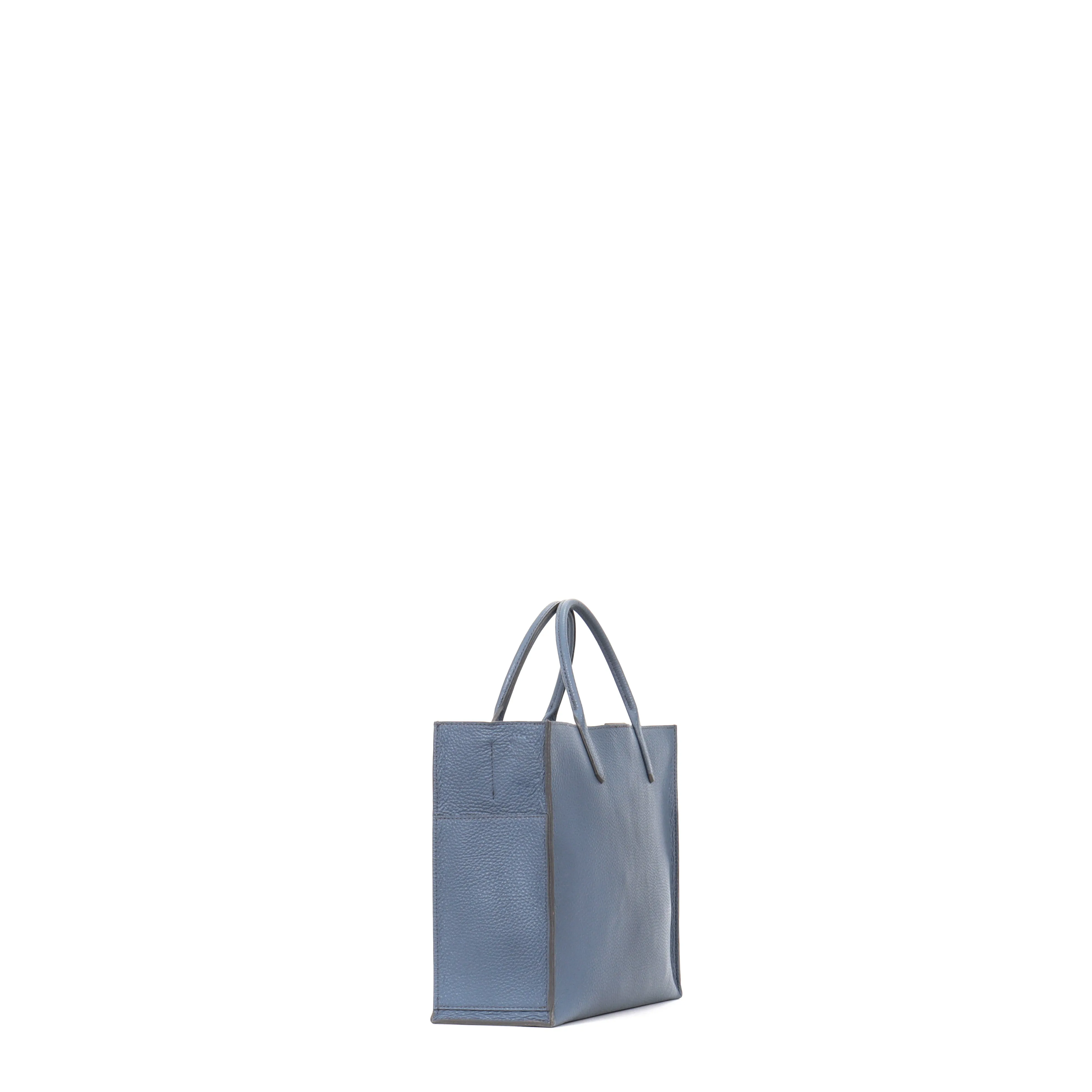 SMALL HARBOR TOTE WEDGEWOOD PEBBLED CALF