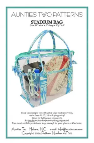 Stadium Bag Pattern by Aunties Two