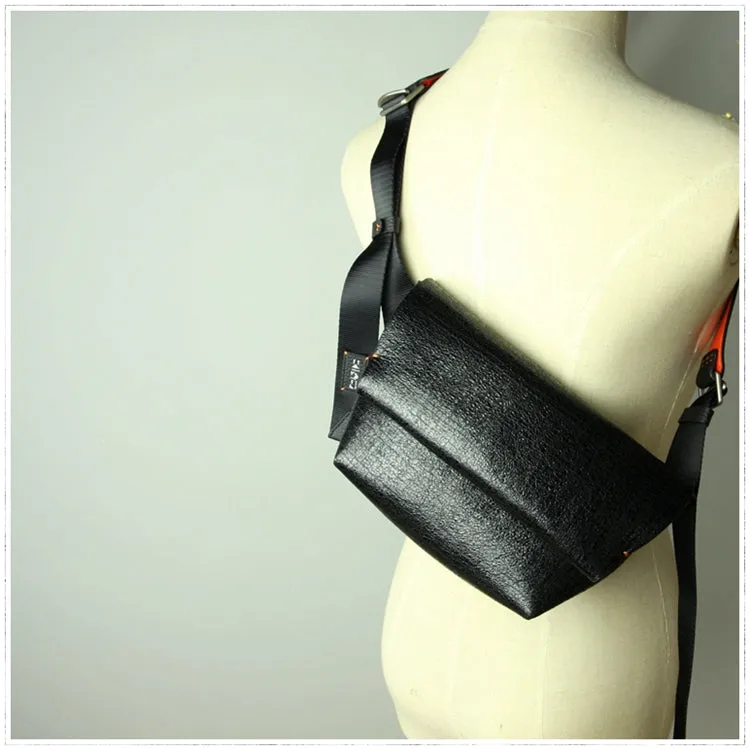 Stylish Womens Coffee Leather Sling Bag Crossbody Shoulder Bag Purse Sling Pack for Ladies