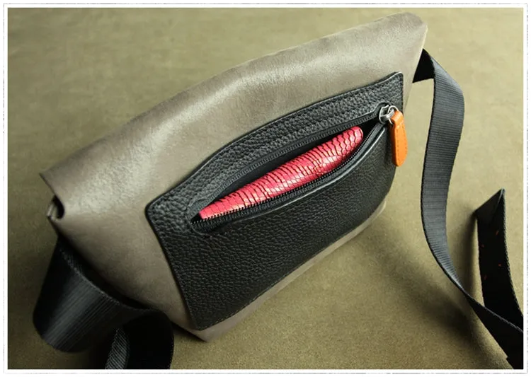 Stylish Womens Coffee Leather Sling Bag Crossbody Shoulder Bag Purse Sling Pack for Ladies