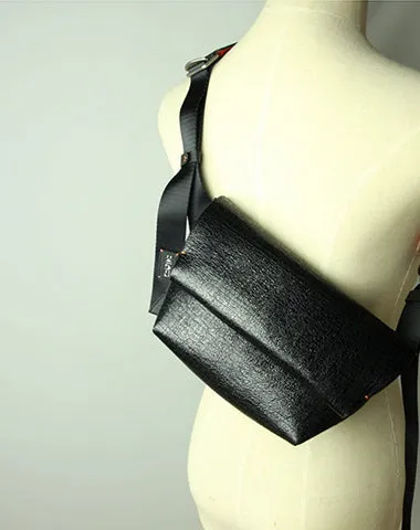 Stylish Womens Coffee Leather Sling Bag Crossbody Shoulder Bag Purse Sling Pack for Ladies