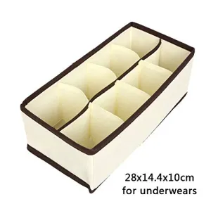 Tianshui Store Bra Underwear Storage Box Wardrobe Drawer Closet Organizer Sock Foldable Multi-Size Casket Container
