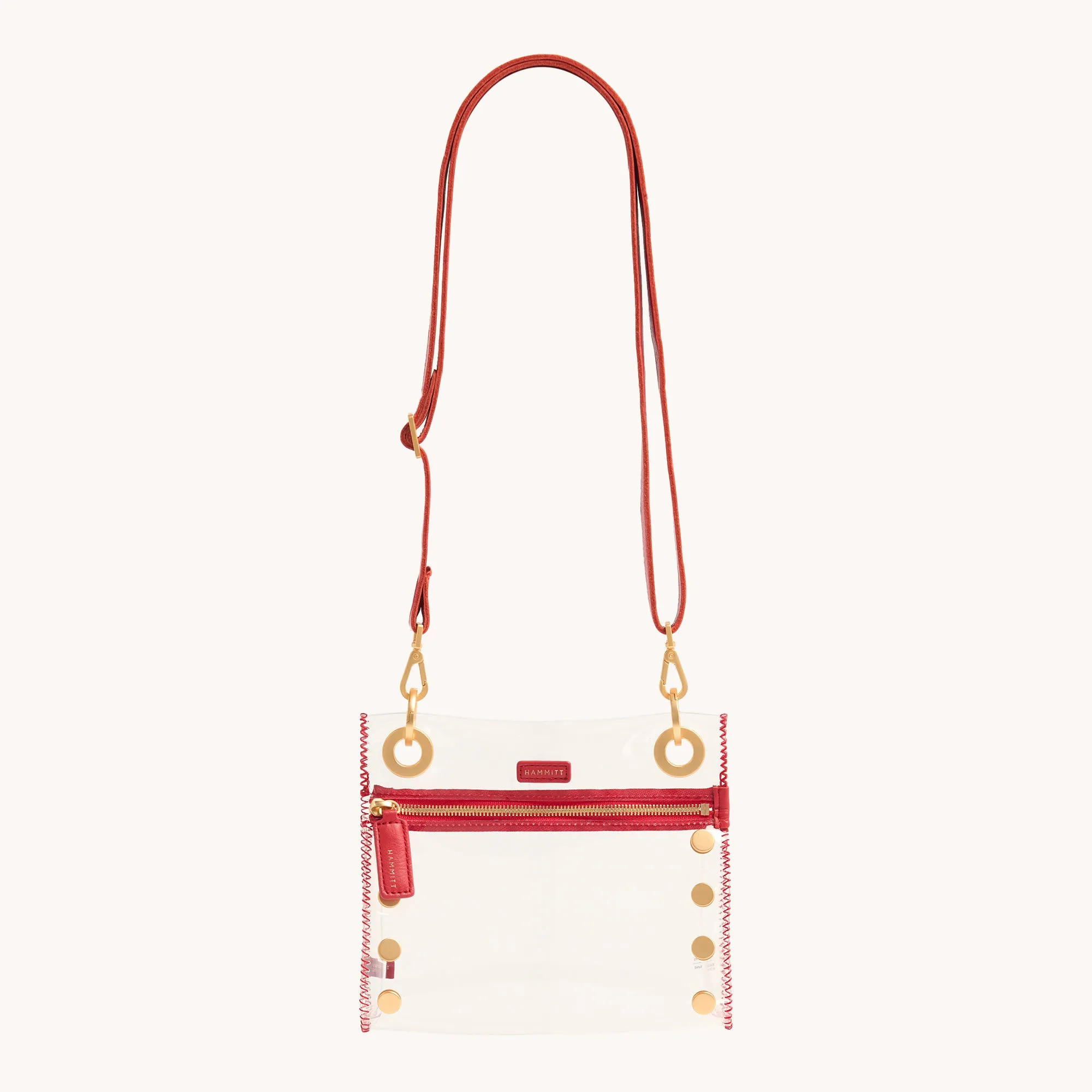 Tony | Clear Poppy Red/Brushed Gold | Sml