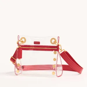 Tony | Clear Poppy Red/Brushed Gold | Sml