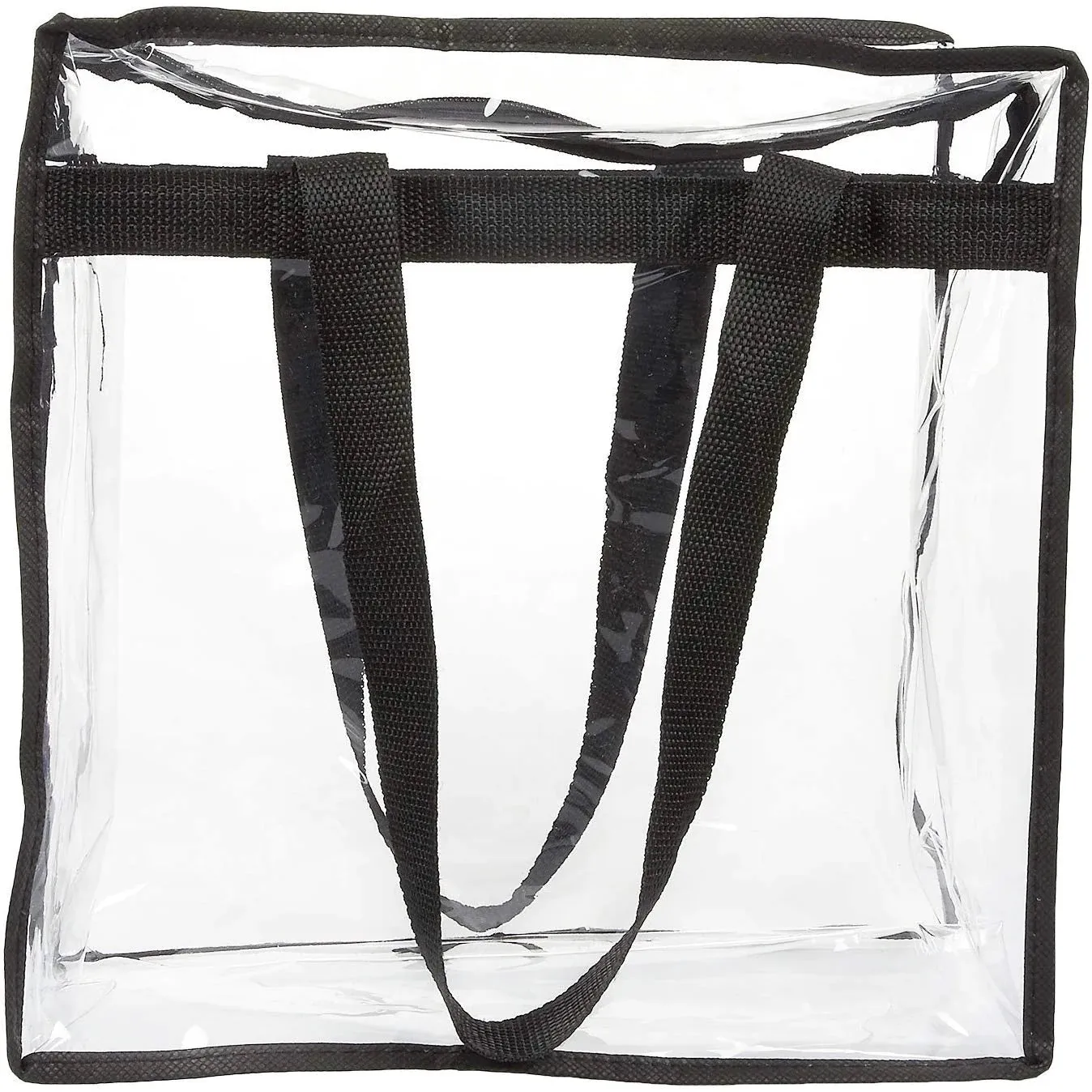 Transparent Handbags for Women – 2x Clear PVC Tote Bags Stadium Approved