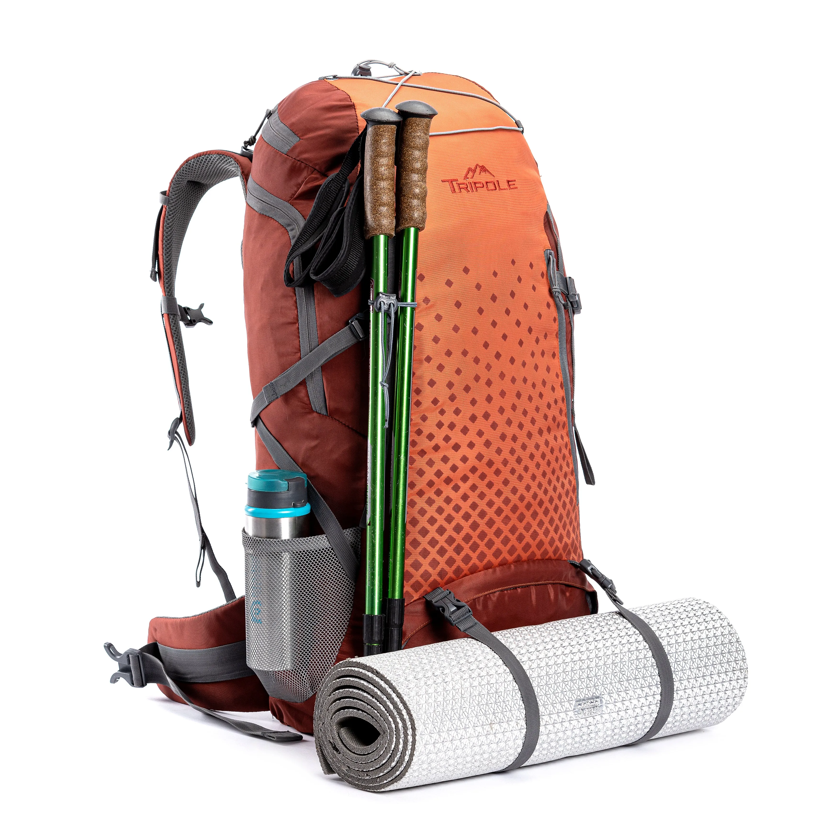 Tripole Air Trekking and Travel Rucksack with Rain Cover and Laptop Sleeve | 3 Year Warranty | 46 Litres