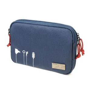 TROIKA Germany Cable Bag / Electronic Accessories Organiser Case: Tech Pouch 2 in Blue