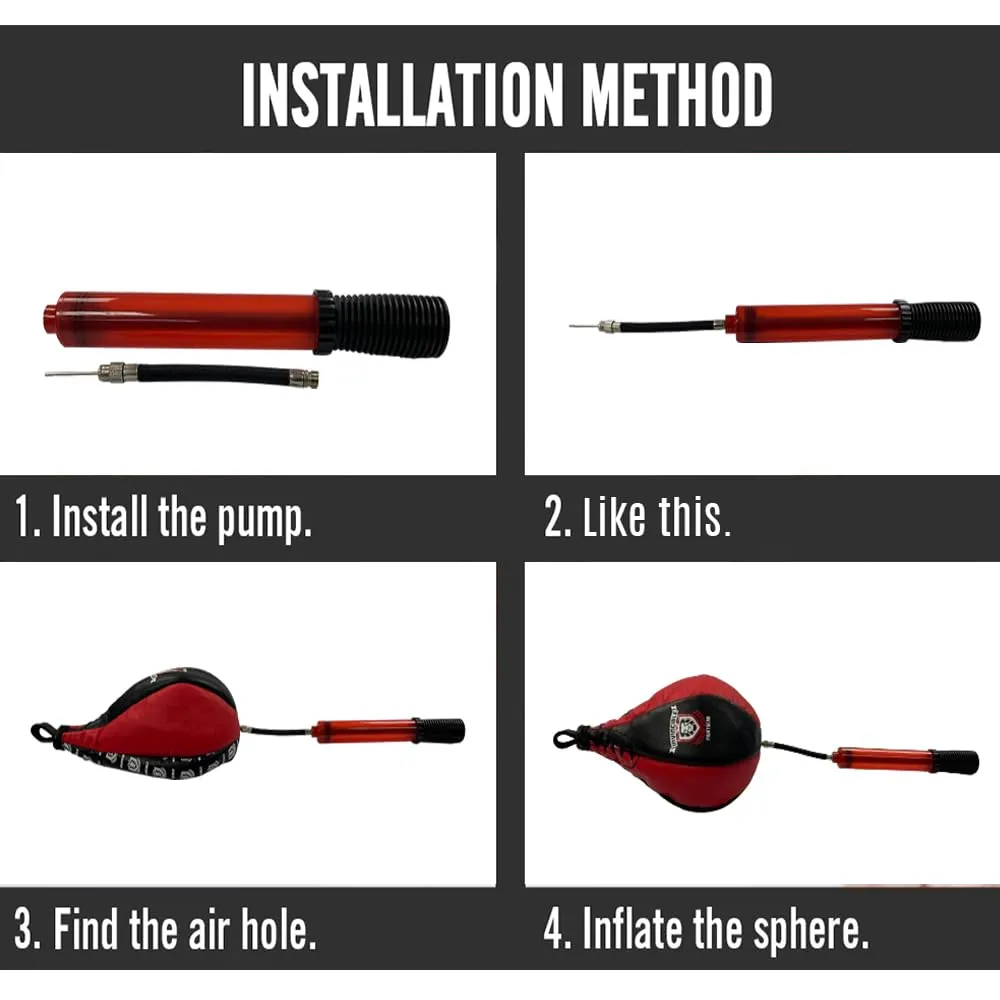 Ultimate Sports Ball Pump Kit - Dual-Action 10Inch Pump with Hose Extension and Needle for Fast Inflation of Basketball, Volleyball, Soccer, Football, and More