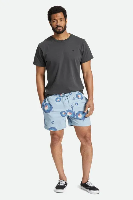 Voyage Short 16" | Dusty Blue/ Pacific Blue/ Coral Pink