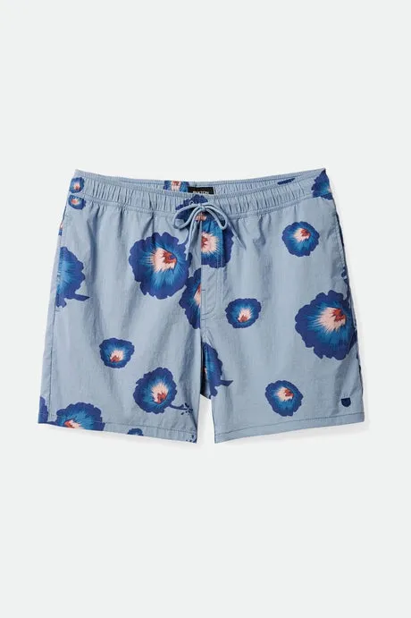 Voyage Short 16" | Dusty Blue/ Pacific Blue/ Coral Pink