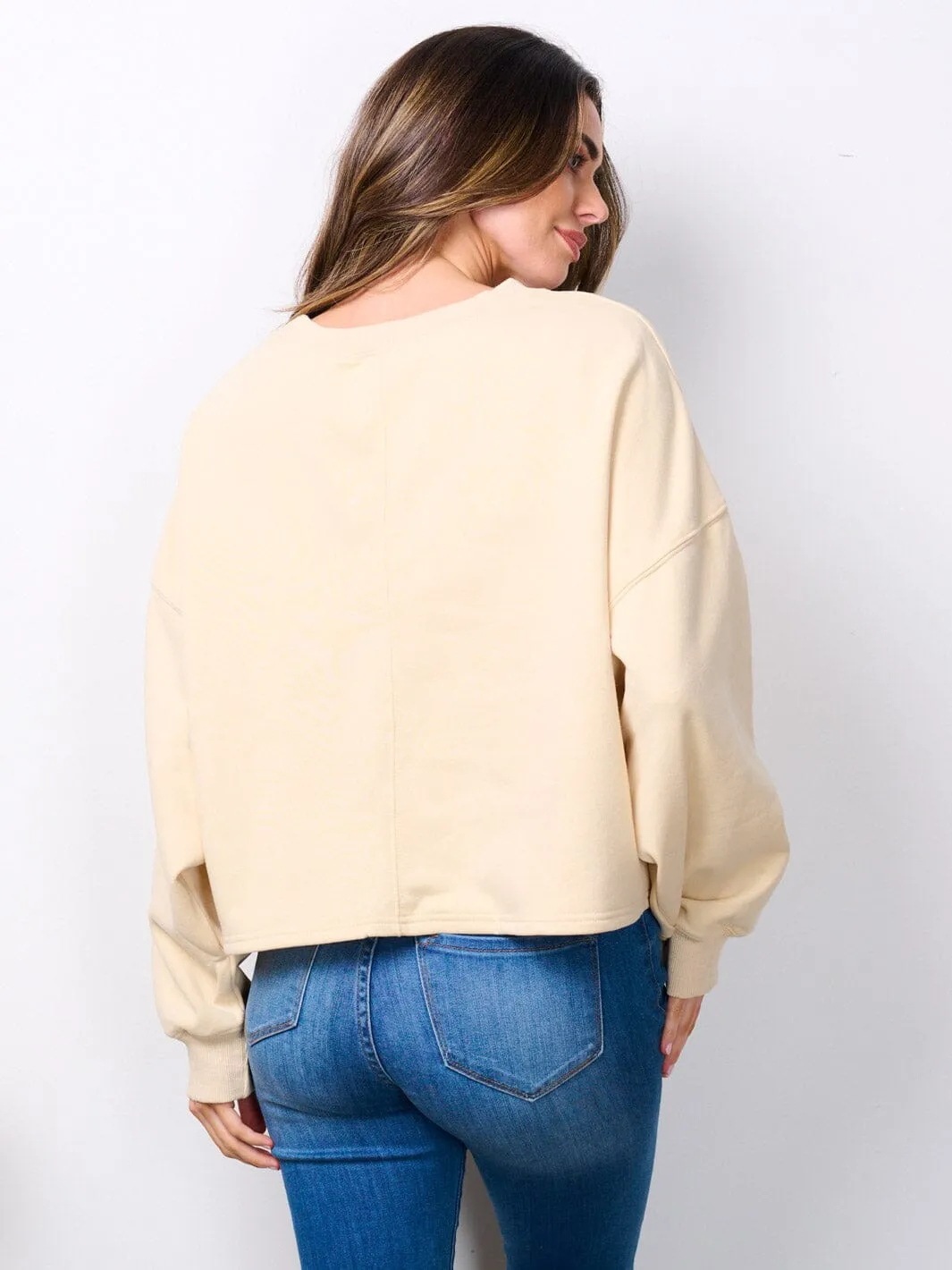 WOMEN'S LONG SLEEVE MULTI COLOR HEARTS SWEATER