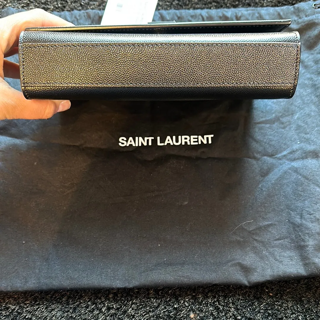 YSL KATE Small Black Grained Leather with Black Hardware